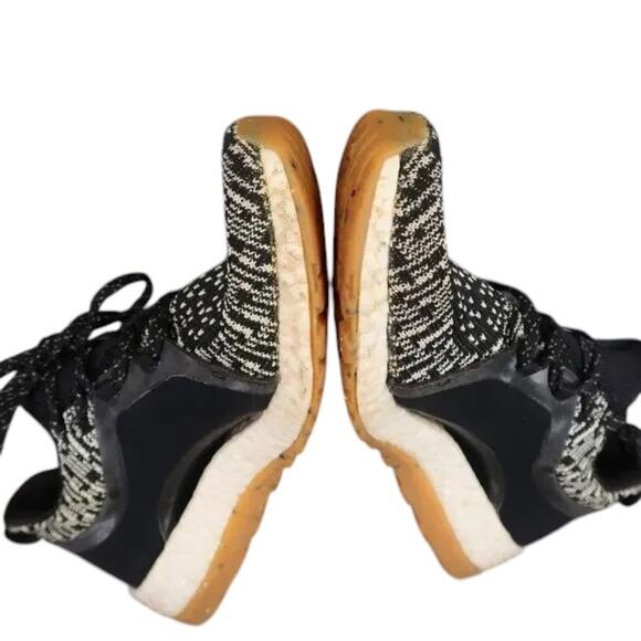 Adidas Shoes Womens 7 Athletic Trainers PureBoost All Terrain Running Knit Black - Picture 5 of 15